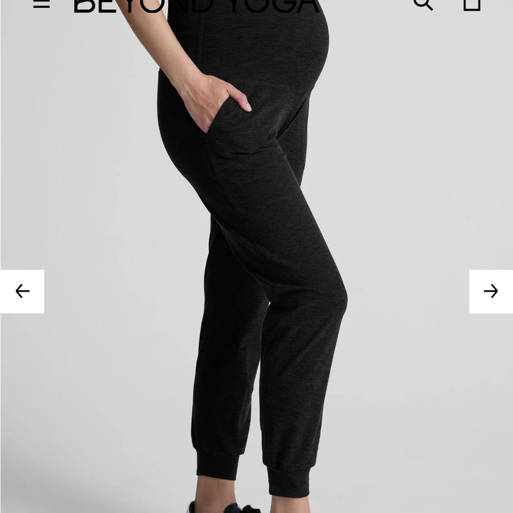 Beyond the Bump Black Maternity Joggers